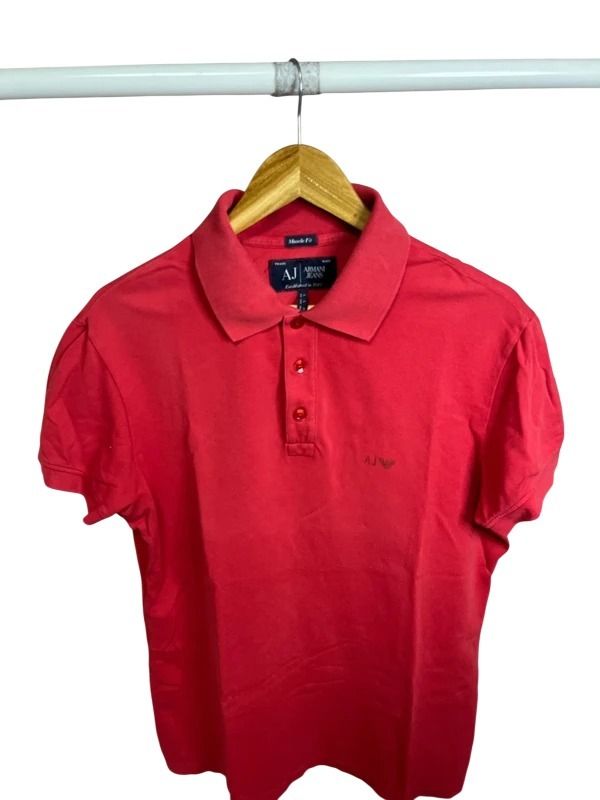 Armani Jeans Red Polo Shirt #B3